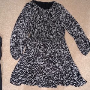 Ann Taylor long sleeve heart tier mini dress 6